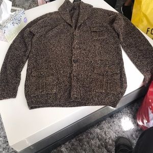 Woven sweater jacket for men